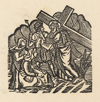 Moravský grafik zo začiatku 19. storočia – Kristus s krížom sa stretá s matkou 