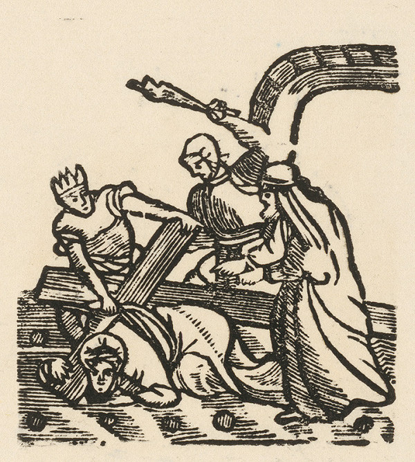 Moravský grafik zo začiatku 19. storočia – Kristus padá pod krížom