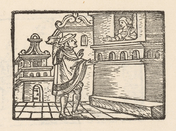 Moravský grafik z polovice 16. storočia – Alexander pod Magelóniným oknom