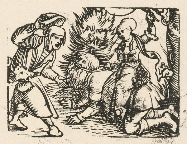 Nemecký grafik z 1. polovice 16. storočia – Aristoteles a Phylis 
