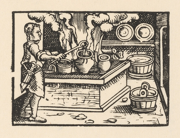 Nemecký grafik z prelomu 16. - 17. storočia – Kuchyňa