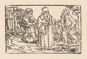 Nemecký grafik z 2. polovice 16. storočia – Ezop a Xantus u záhradníka 