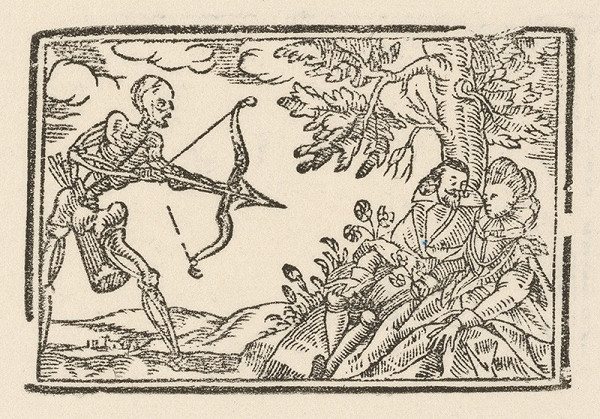 Moravský grafik z prelomu 17. - 18. storočia – Milenci a smrť
