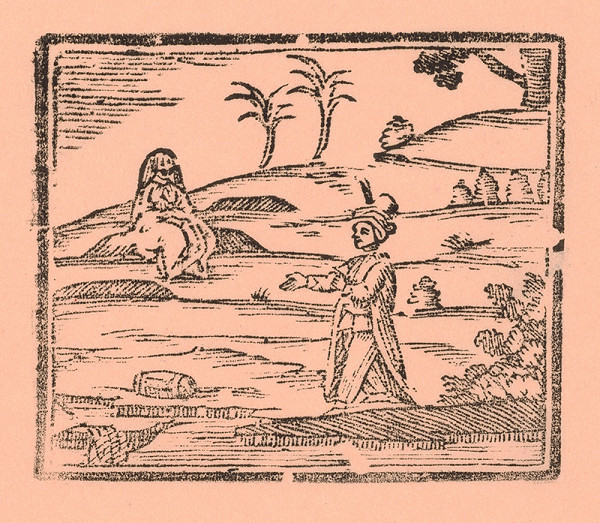 Moravský grafik z prelomu 18. - 19. storočia – Turek a žena 