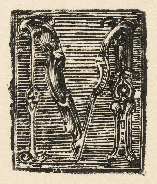 Slovenský grafik z prelomu 17. - 18. storočia – Iniciála M