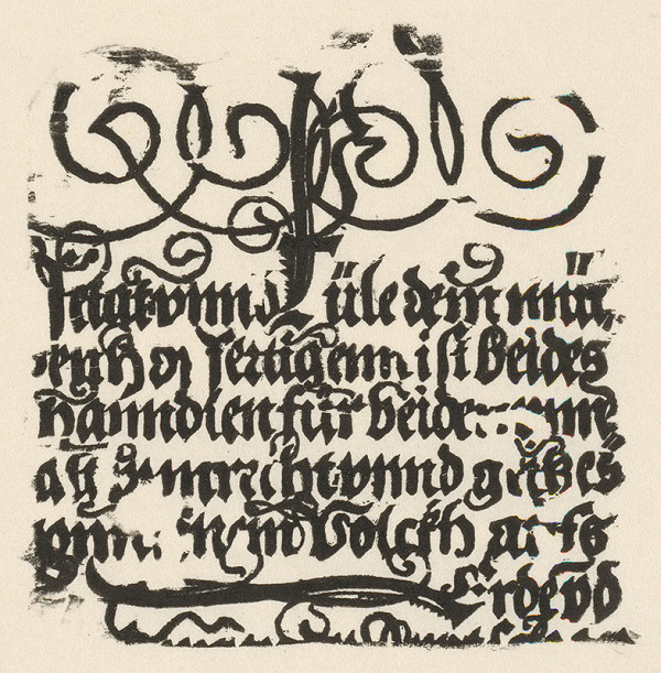 Nemecký grafik z 1. polovice 16. storočia – Torzo jednolistu