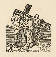 Moravský grafik zo začiatku 19. storočia – Kristus prijíma kríž 