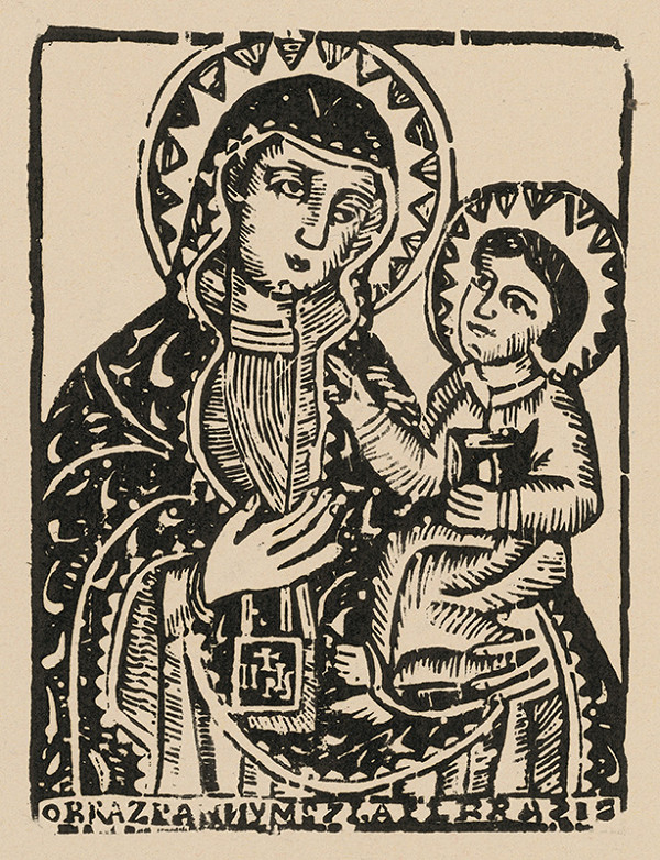 Poľský grafik z 1. polovice 19. storočia – Panna Mária s Ježiškom