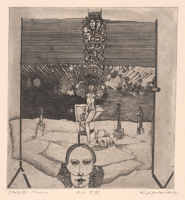 Karol Ondreička – Obelisk - Rodina 