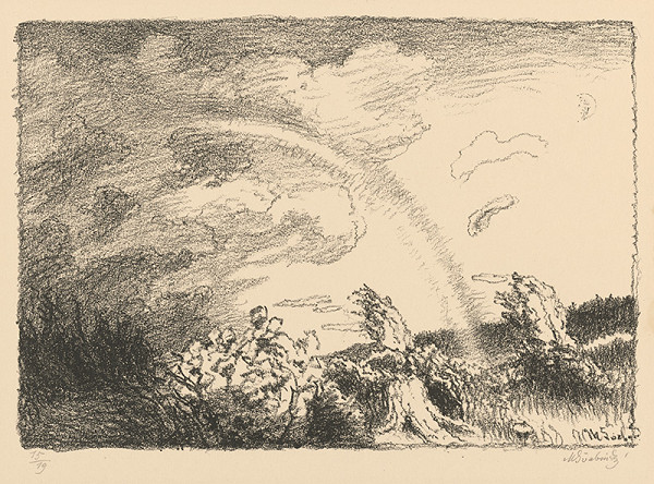 Max Švabinský – Dúha v podvečer 