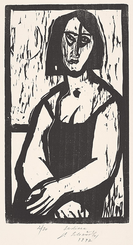 Vincent Hložník – Sediaca 