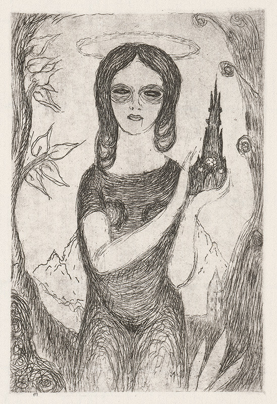 Mikuláš Galanda – Madonka s kostolom 