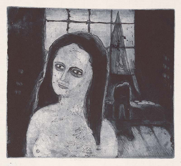 Mikuláš Galanda – Modelka v ateliéri 