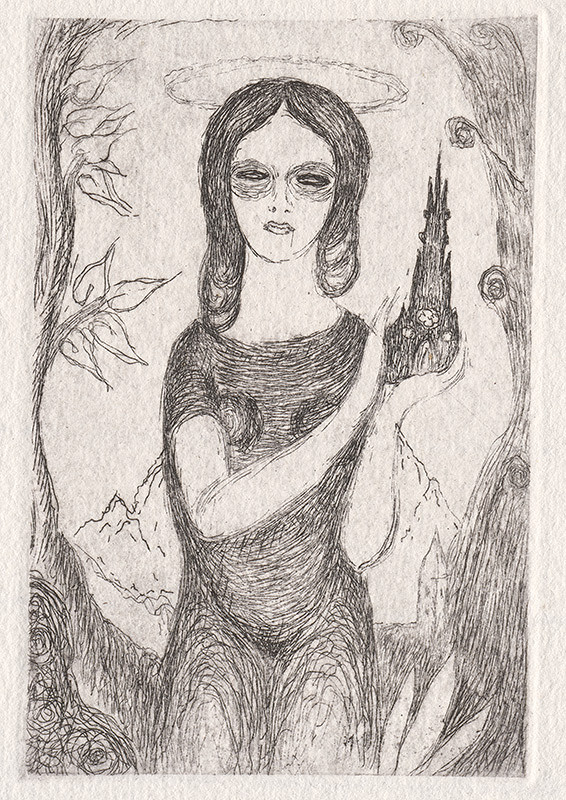 Mikuláš Galanda – Madonka s kostolom 