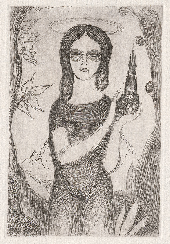 Mikuláš Galanda – Madonka s kostolom 