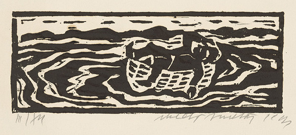 Ernest Zmeták – Ležiaci chlap v loďke 