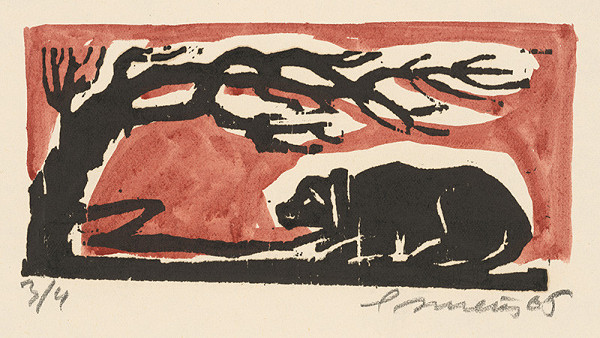 Ernest Zmeták – Pes uviazaný na reťazi 