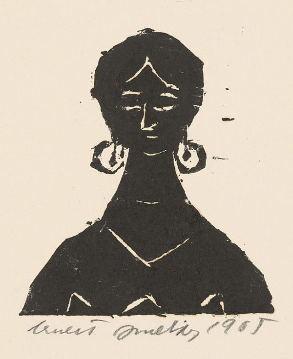 Ernest Zmeták – Žena s náušnicami 