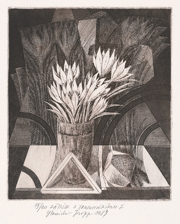 Stanislav Tropp – Zátišie s trojuholníkom I. 