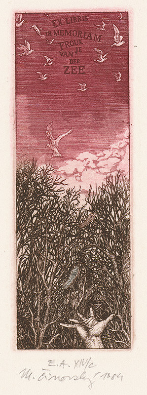 Martin Činovský – Ex libris Frouke van der Zee 