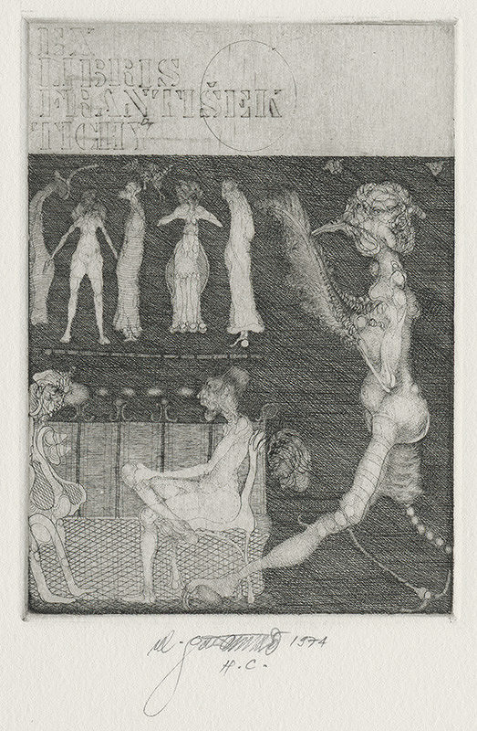 Vladimír Gažovič – Ex libris František Tichý