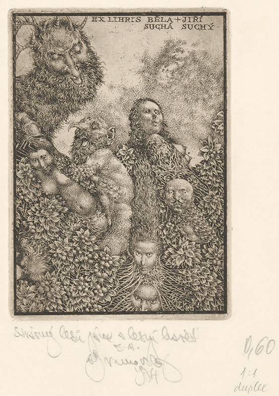 Albín Brunovský – Ex libris Běla a Jiří Suchý 