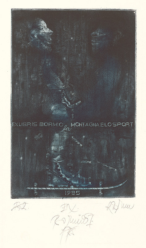 Robert Brun – Ex libris Bormio I. 