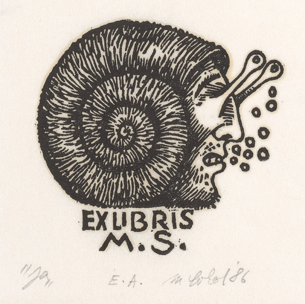 Milan Sokol – Ex libris M.S.-Ja 