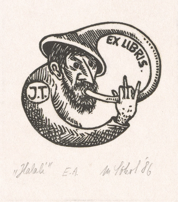 Milan Sokol – Ex libris J.T. Halali 