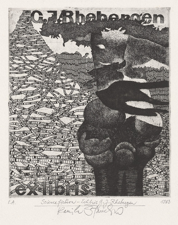 Kamila Štanclová – Ex libris G.J.Rhebergen 