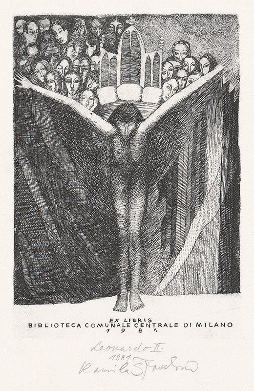 Kamila Štanclová – Ex libris Biblioteca comunale... 