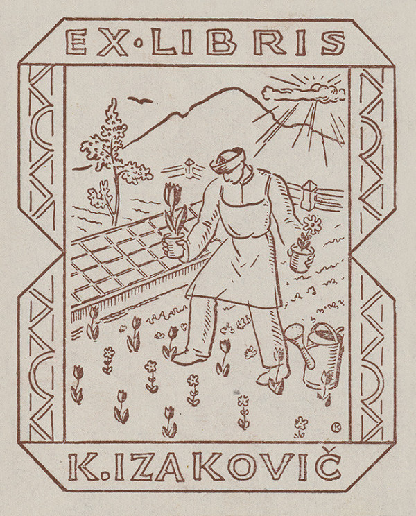 Karol Ondreička – Ex libris K.Izakovič 