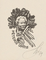 Vilnis Resnis – Ex libris P.Upítis 