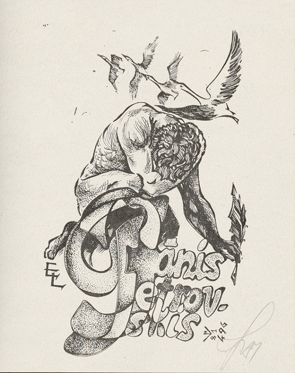 Vilnis Resnis – Ex libris Janis Pertrovskis 