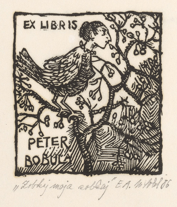 Milan Sokol – Ex libris Peter Bobula - Zobkaj moja, zobkaj 
