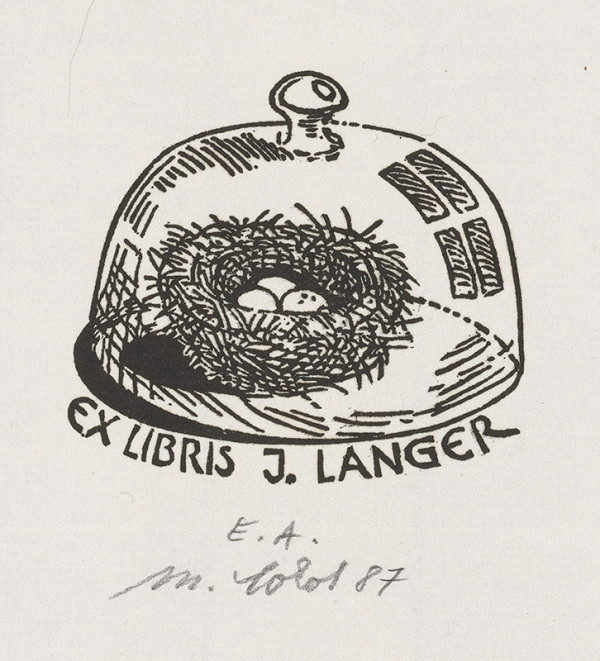 Milan Sokol – Ex libris J.Langer 