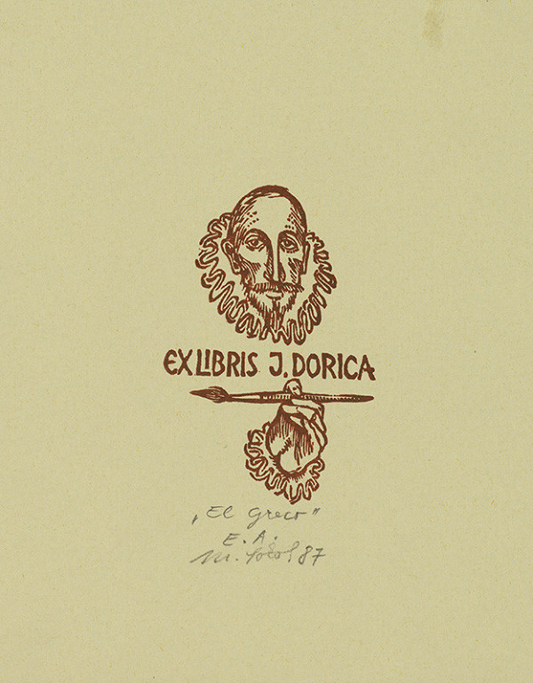 Milan Sokol – Ex libris J.Dorica - El Greco 