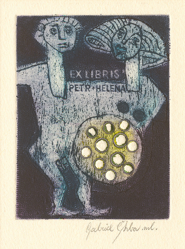 Gabriel Štrba ml. – Ex libris Peter + Helena