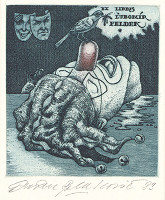 Dušan Polakovič – Ex libris Ľubomír Feldek 