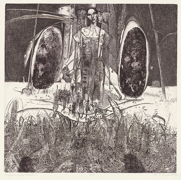 Karol Ondreička – Krajina s dvoma kameňmi 