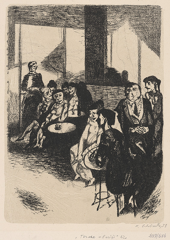 Vincent Hložník – Terasa v Paríži