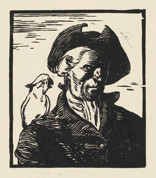 Fedor Klimáček – S papagájom 