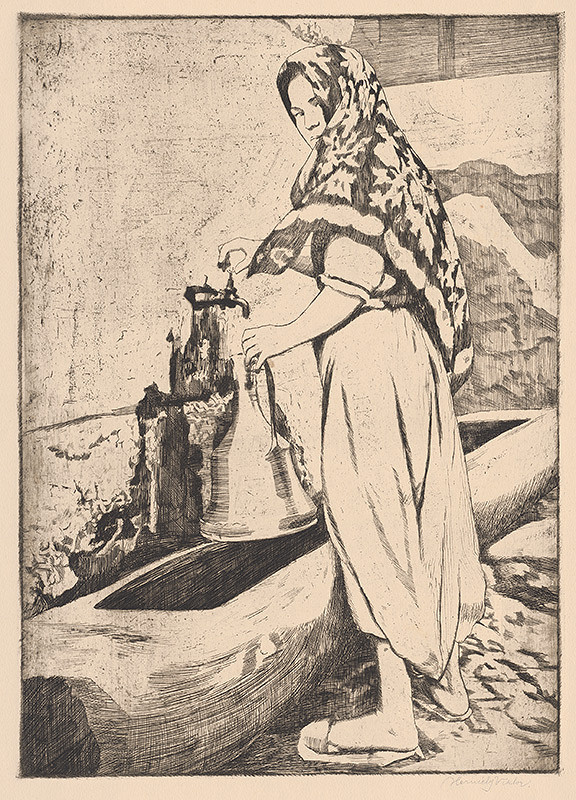 Viktor Hermély – Turecká žena pri studni 