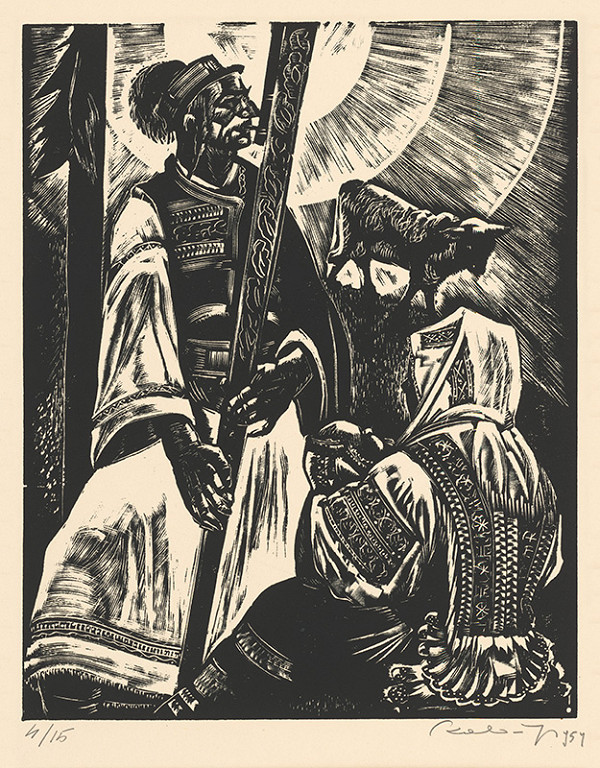 Július Szabó – Drevený kostol v Hronseku 