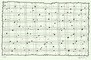 Milan Adamčiak – Grafický list z cyklu Partitúry 