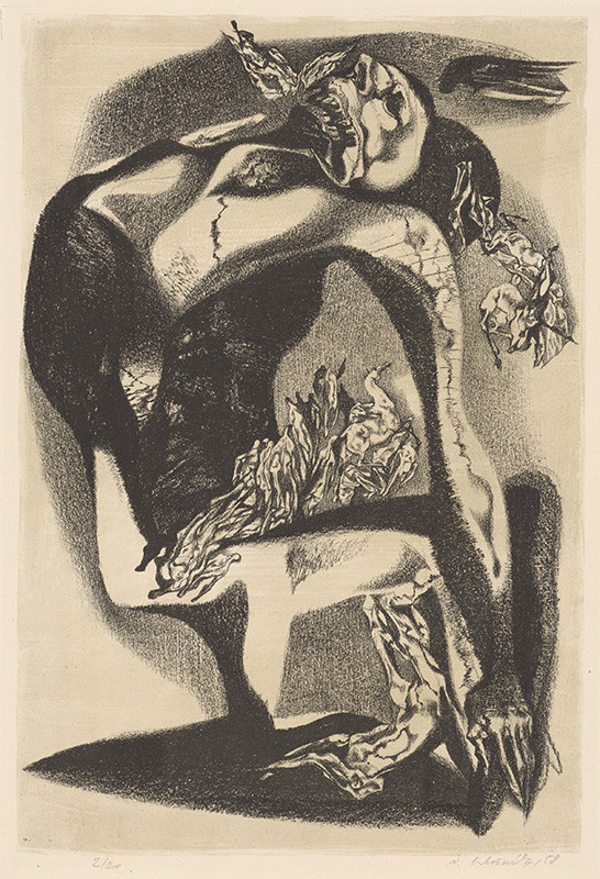 Vincent Hložník: Slovenská Nemecká IV, 1958, Stredoslovenská galéria, Banská Bystrica