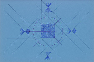 Stanislav Filko – MANDALA – SYNCHRONNOSŤ – VO FARBACH ČAKIER – PULZÁCIA – INTER 3.4.5. DIMENZIA DLHOČASOVOSTI – KREATIVITA ... list zo skicára 