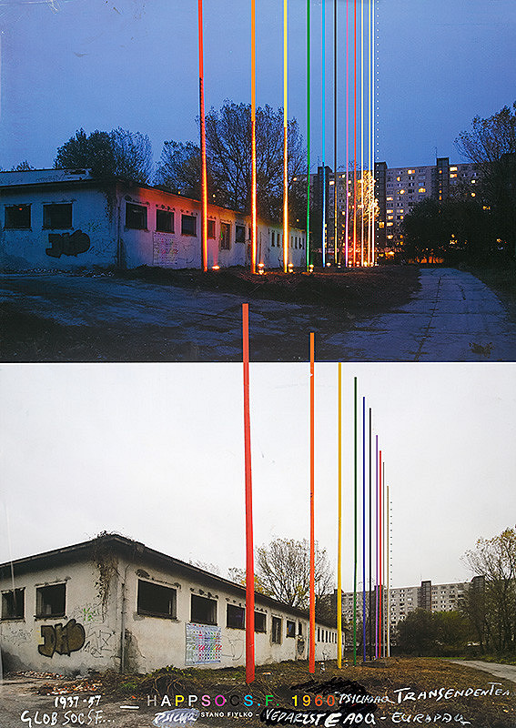 Stanislav Filko – RETROOQS.F. (plagátový projeketart k projektu 12 farieb skutočnosti – RETRQ = HAPPSOCSF,  Bratislava, Petržalka) 