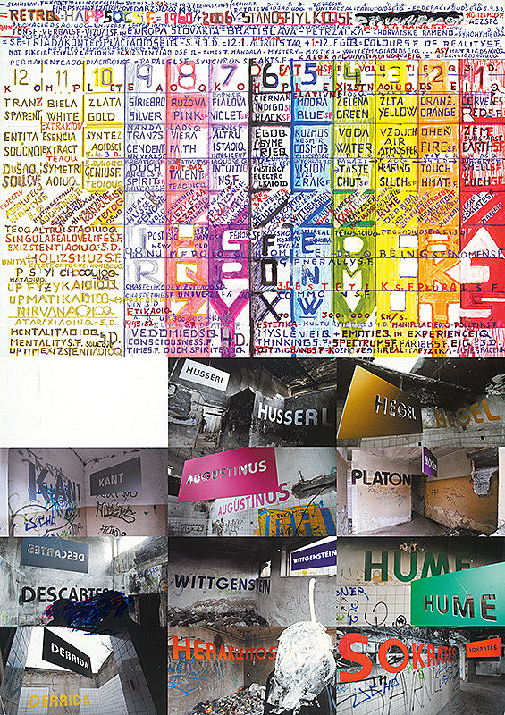 Stanislav Filko – RETROOQS.F. (plagátový projeketart k projektu 12 farieb skutočnosti – RETRQ = HAPPSOCSF,  Bratislava, Petržalka) 