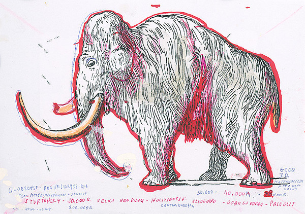 Stanislav Filko – Bez uvedenia názvu (ŠTVRŤOHORY – 50.000 R. VEĽKA HRADNA – HOLIZMUZSF – SLOVENSKO – DOBA ĽADOVA – PALEOLIT) 